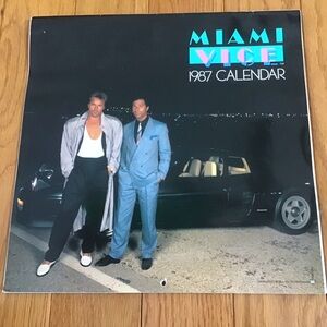 Vintage Miami Vice 1987 Calendar in EUC, Unused!
